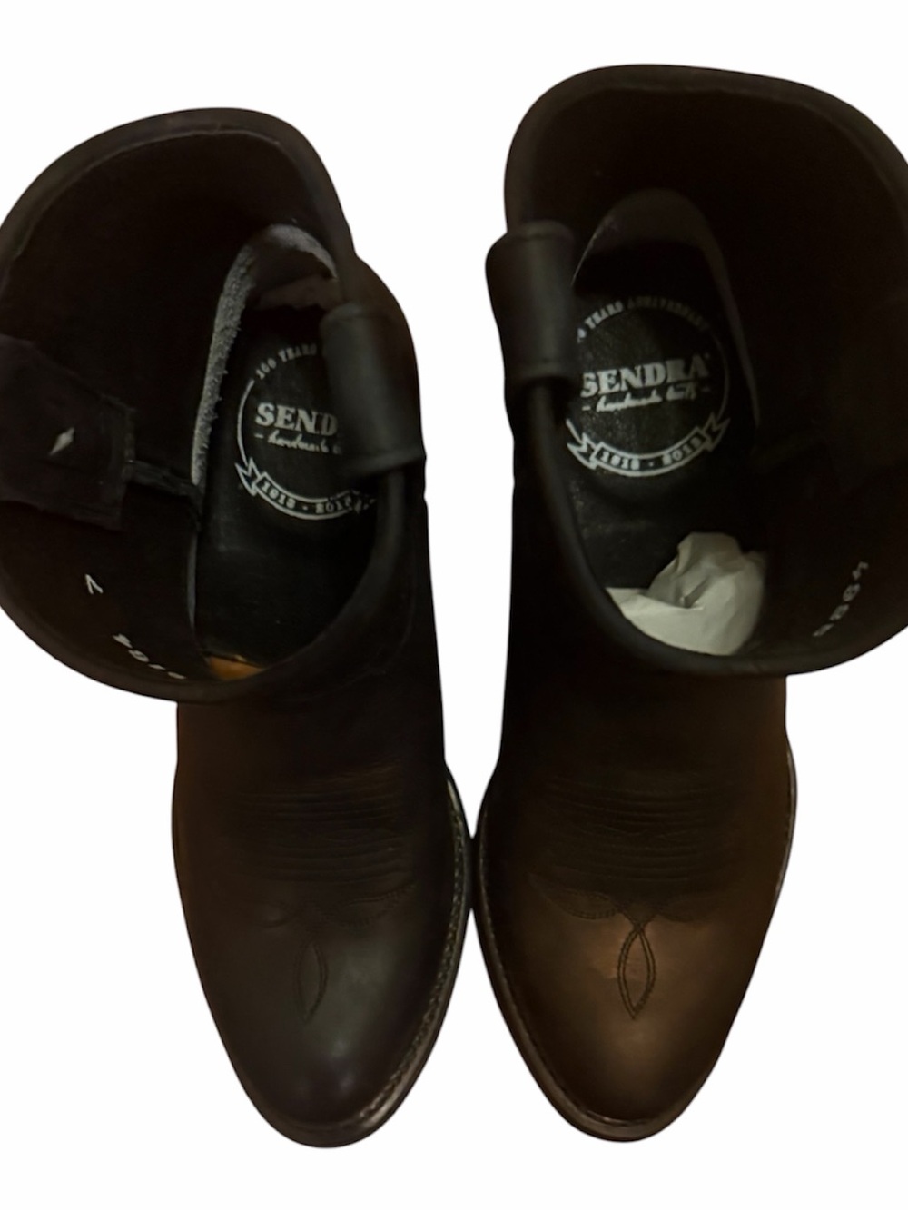 Sendra brown ankle western booties made in Spain - Picture 2 of 5